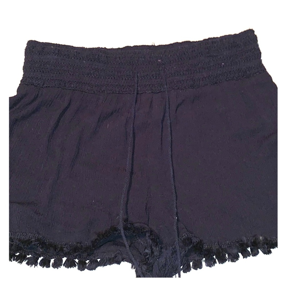 Cotton black shorts